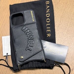 UNWELL: Bandolier Black Textured iPhone Case with Gold Accents